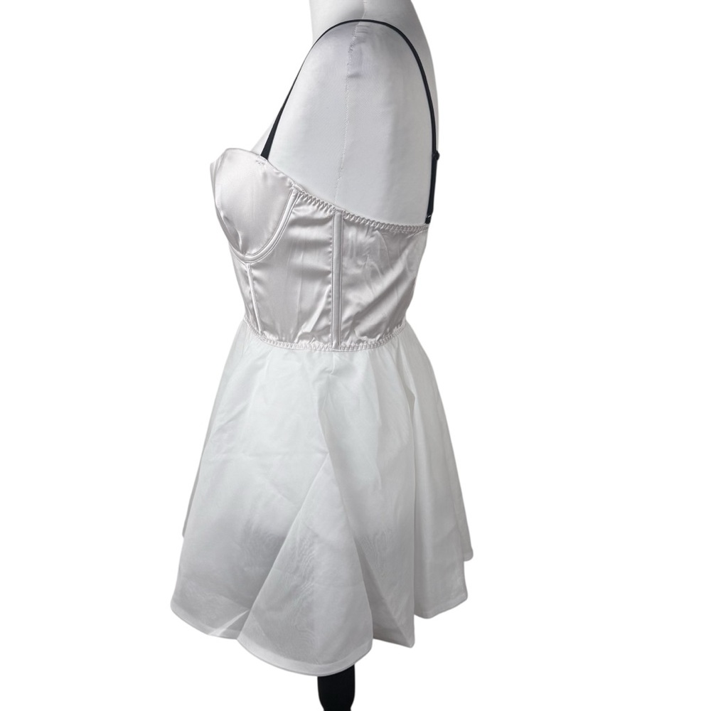 NWT Victoria's Secret White Corset Bustier Bow Slip Dress Bridal Wedding Medium - Picture 8 of 10